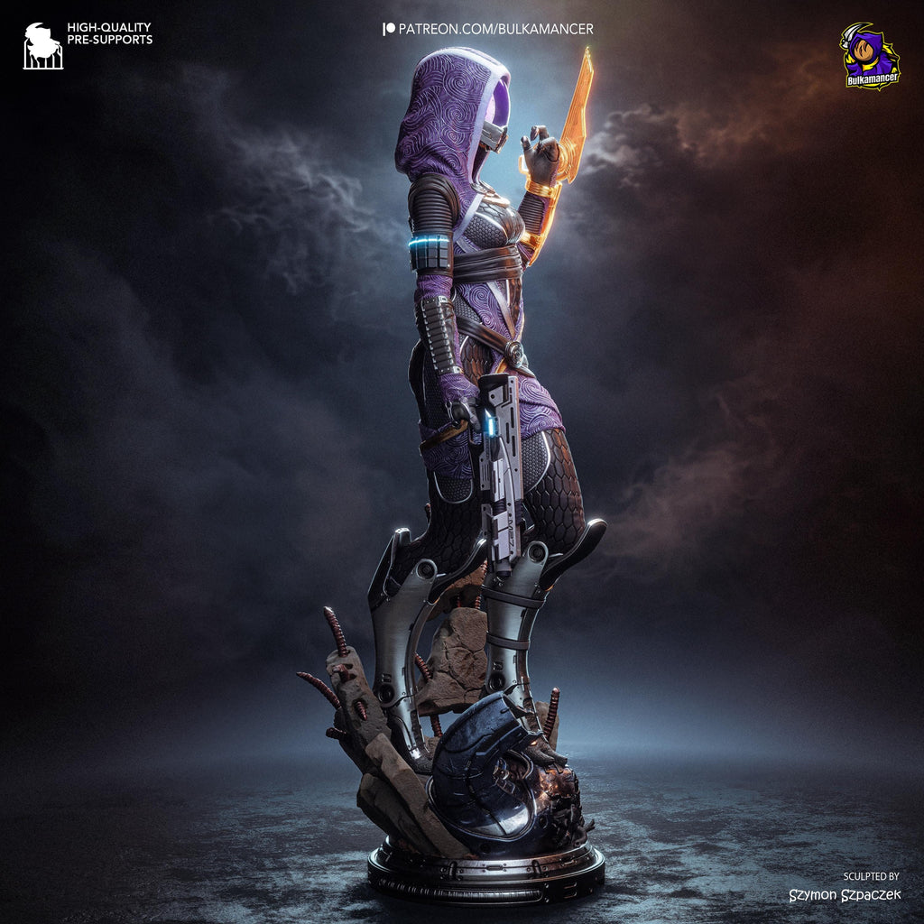 Pilgrim Starfarer - Masked Sci-fi Alien Galaxy Tali’zorah Vas Normandy Resin Figure 16K