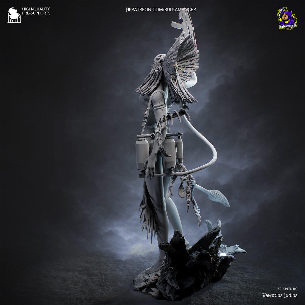 Bringer Of Blackened Skies - Sci-fi Alien Ashen Fire Villian Varang Resin Figure 16K