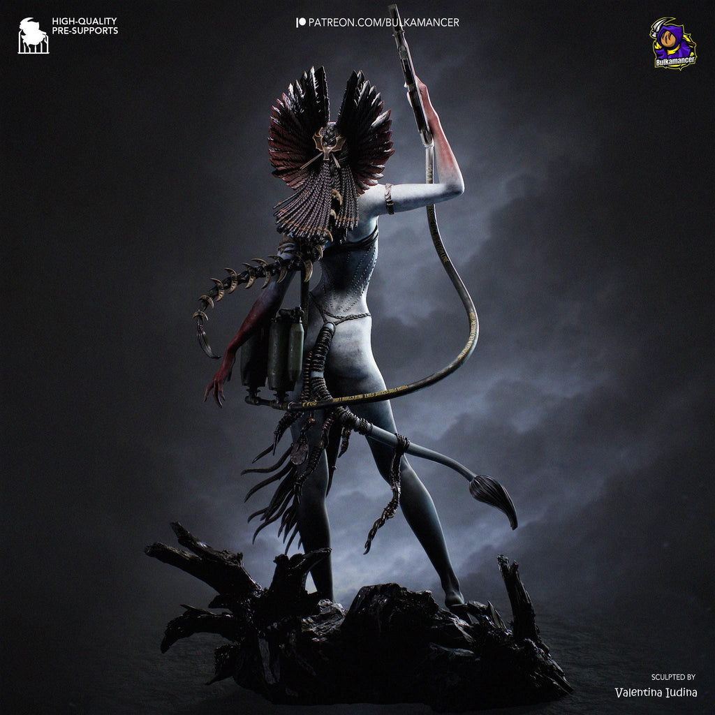 Bringer Of Blackened Skies - Sci-fi Alien Ashen Fire Villian Varang Resin Figure 16K