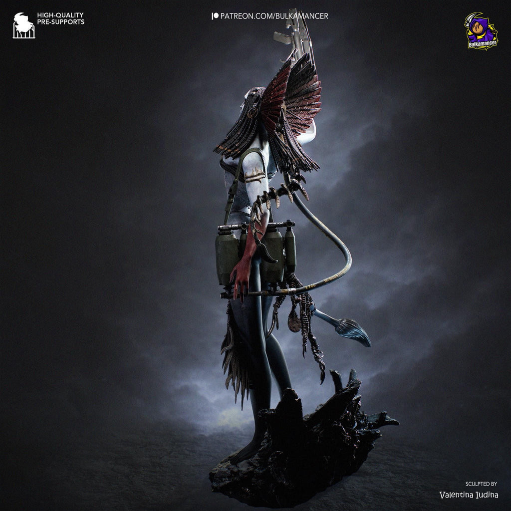 Bringer Of Blackened Skies - Sci-fi Alien Ashen Fire Villian Varang Resin Figure 16K