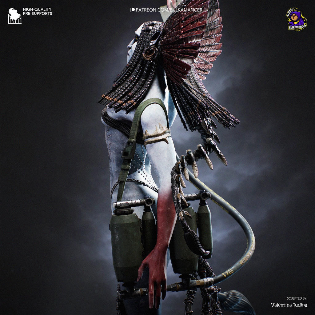 Bringer Of Blackened Skies - Sci-fi Alien Ashen Fire Villian Varang Resin Figure 16K