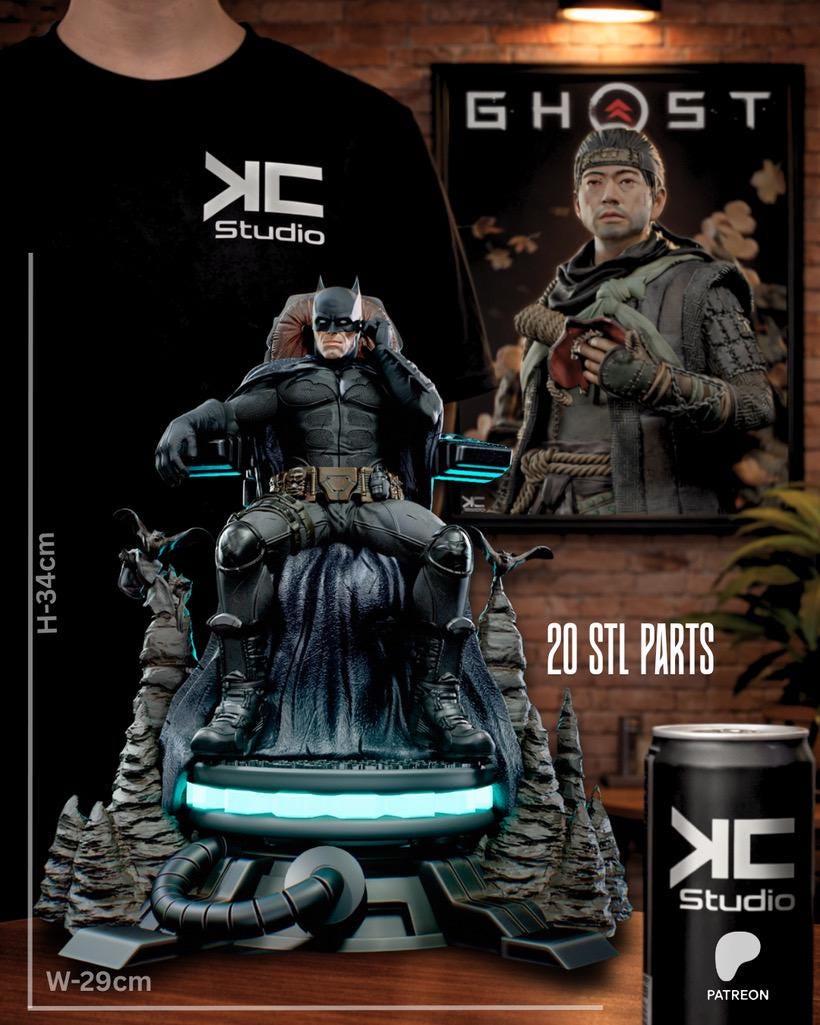 Cities Vengeance - Vigilante Masked Hero Dark Knight Batman Resin Figure 16K