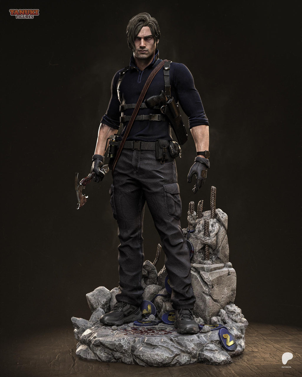 Agent Of The Dying Light - Horror Survivor Tactical Agent Leon S Kennedy Resin Figure 16K