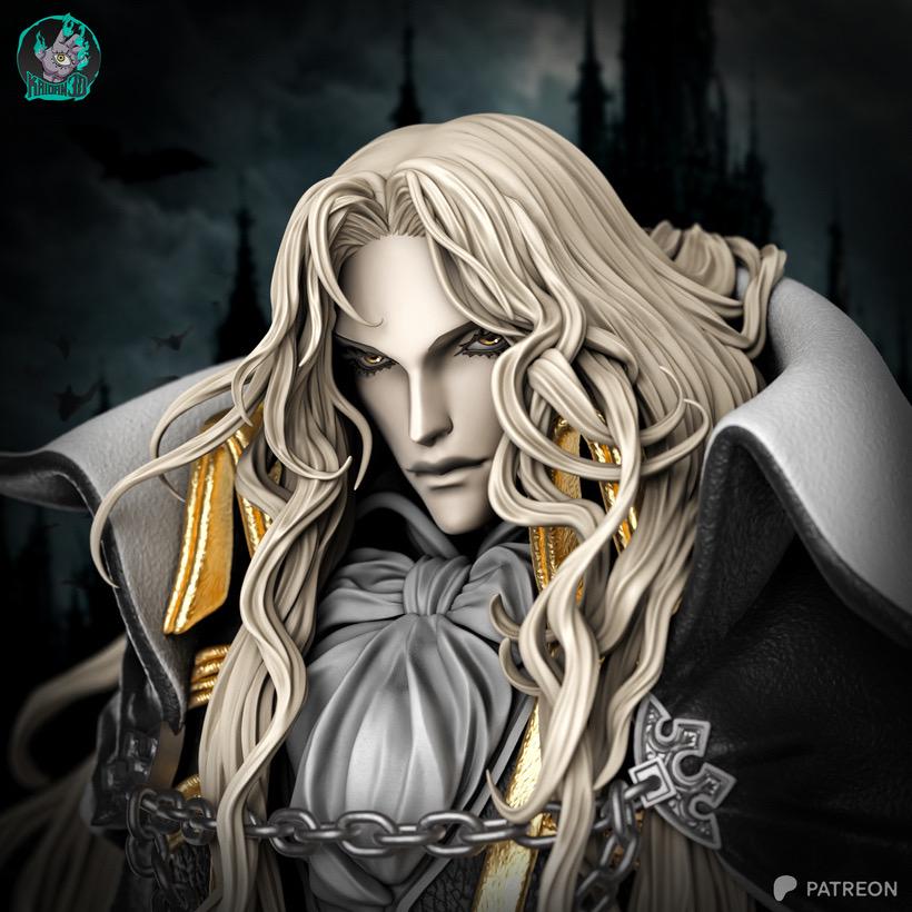 Son Of The Night - Dark Vampire Anime Gothic Fantasy Alucard Resin Figure 16K