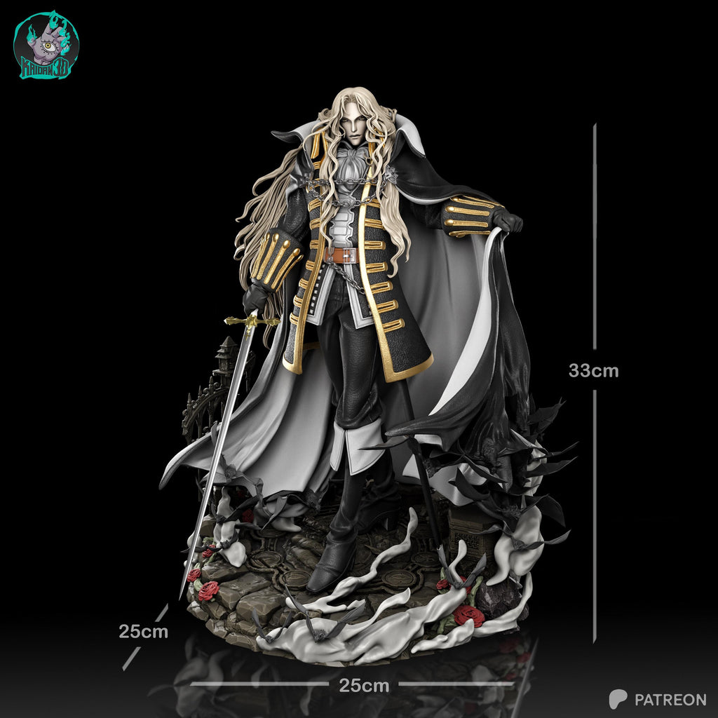 Son Of The Night - Dark Vampire Anime Gothic Fantasy Alucard Resin Figure 16K