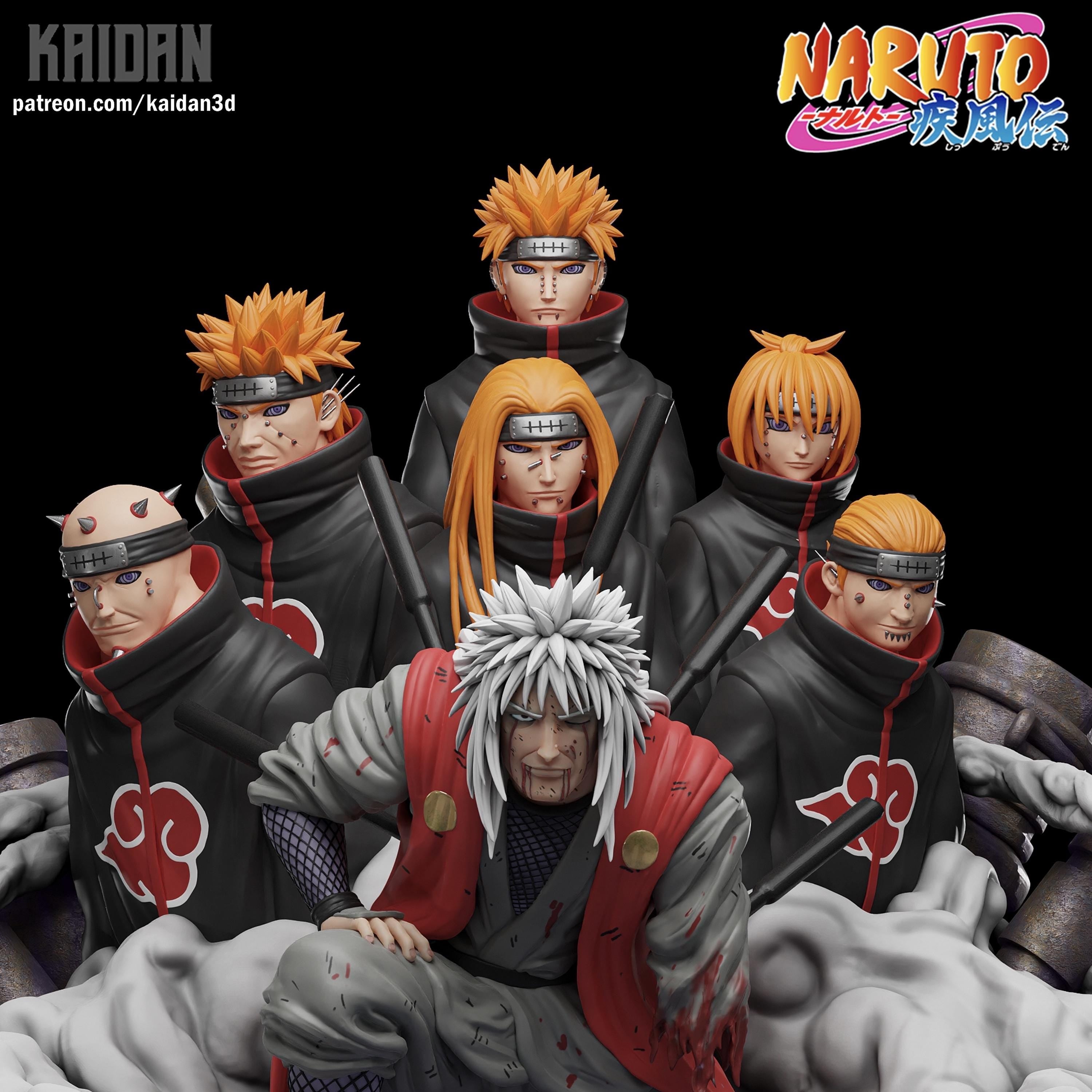 Legacy Written In Rain - Sage Anime Battle Diorama Jiraiya Vs Six Paths Of Pain Resin Figure 16K