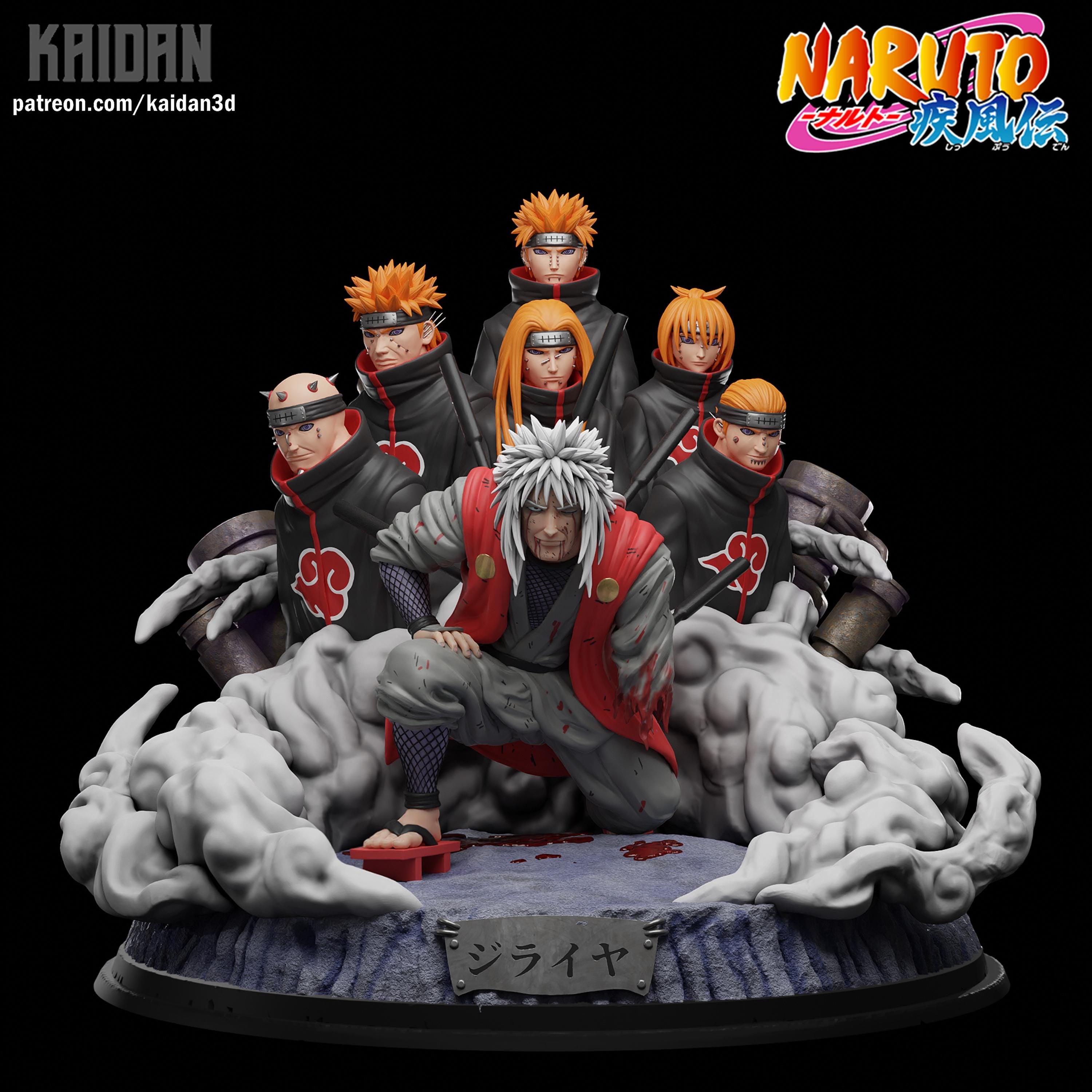 Legacy Written In Rain - Sage Anime Battle Diorama Jiraiya Vs Six Paths Of Pain Resin Figure 16K