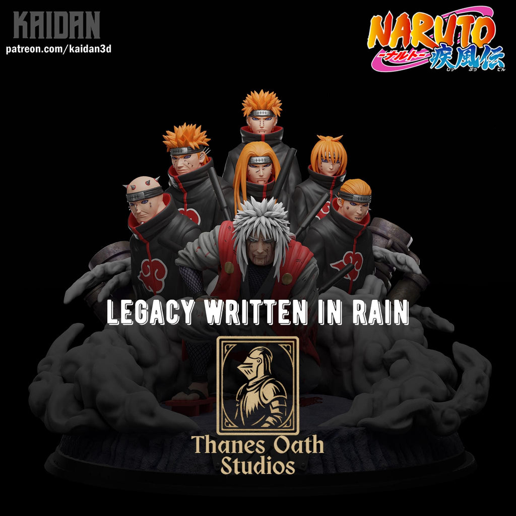 Legacy Written In Rain - Sage Anime Battle Diorama Jiraiya Vs Six Paths Of Pain Resin Figure 16K