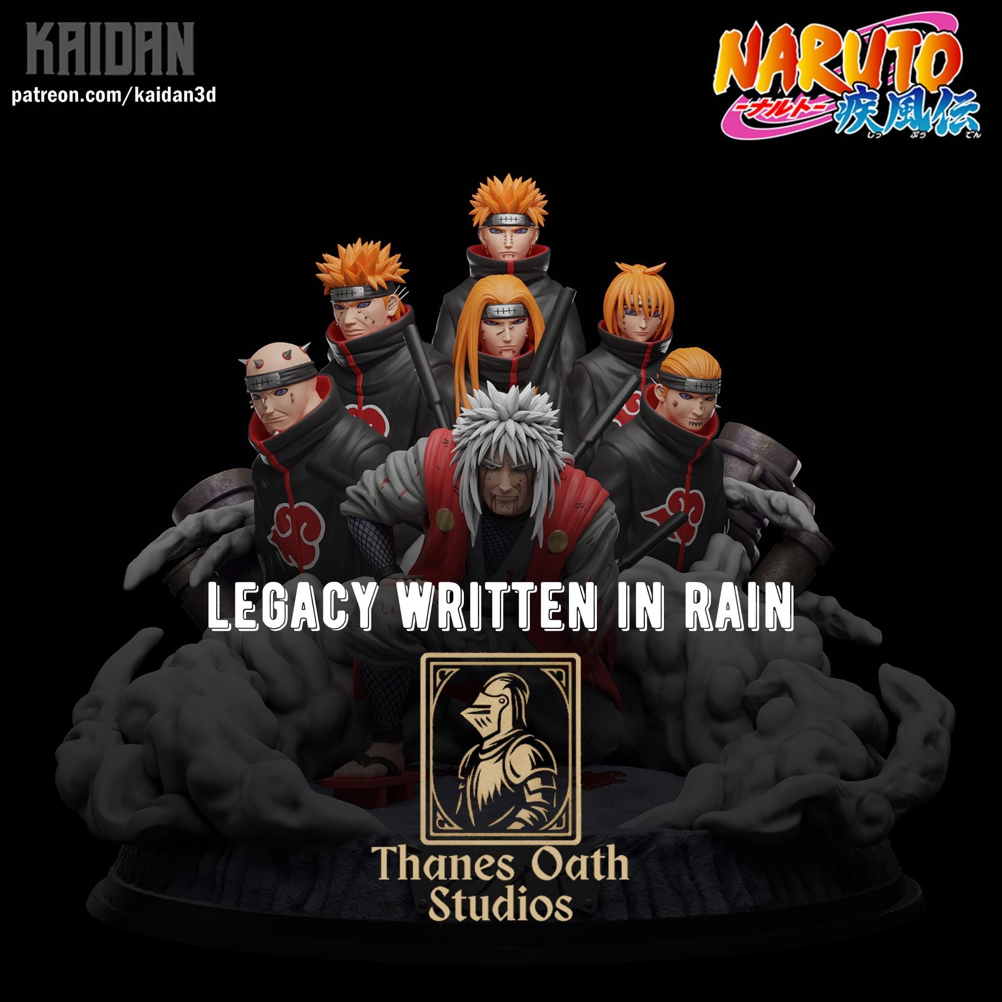 Legacy Written In Rain - Sage Anime Battle Diorama Jiraiya Vs Six Paths Of Pain Resin Figure 16K