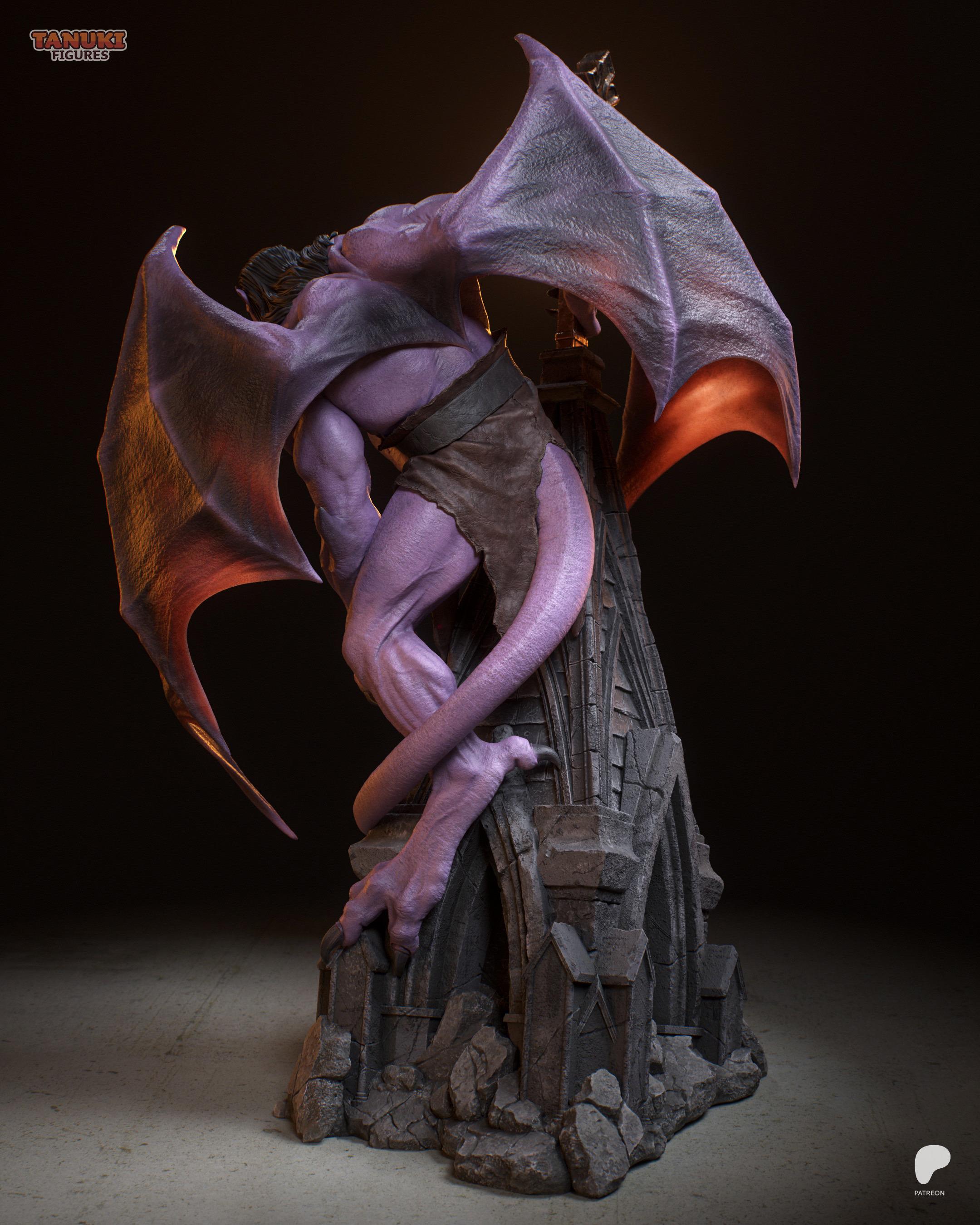 Gurdian Gargoyle - Stone Guardian Winged Gothic Creature Goliath Resin Figure 16K