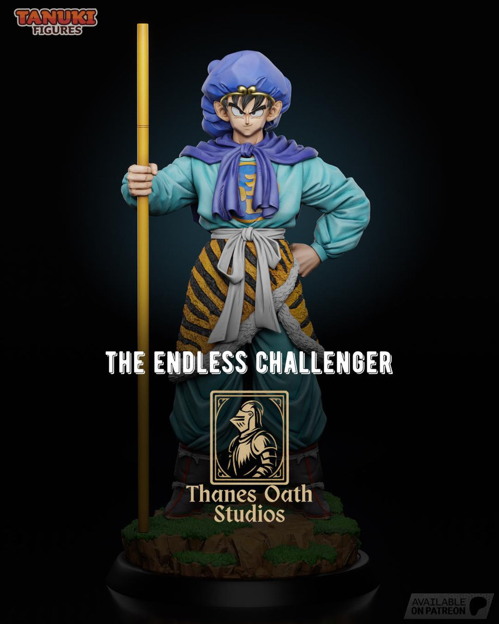 The Endless Challenger - Wandering Warrior Youthful Anime Fighter Goku Saiyuki Resin Figure 16K