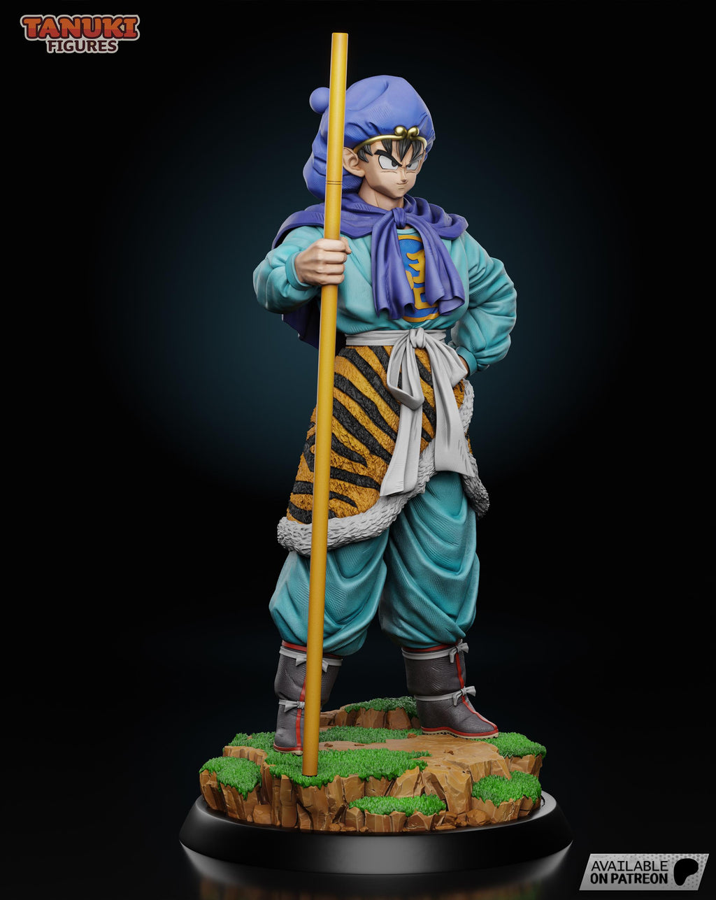 The Endless Challenger - Wandering Warrior Youthful Anime Fighter Goku Saiyuki Resin Figure 16K