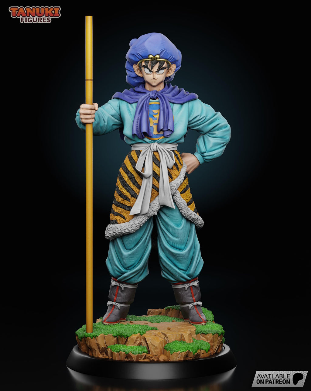 The Endless Challenger - Wandering Warrior Youthful Anime Fighter Goku Saiyuki Resin Figure 16K