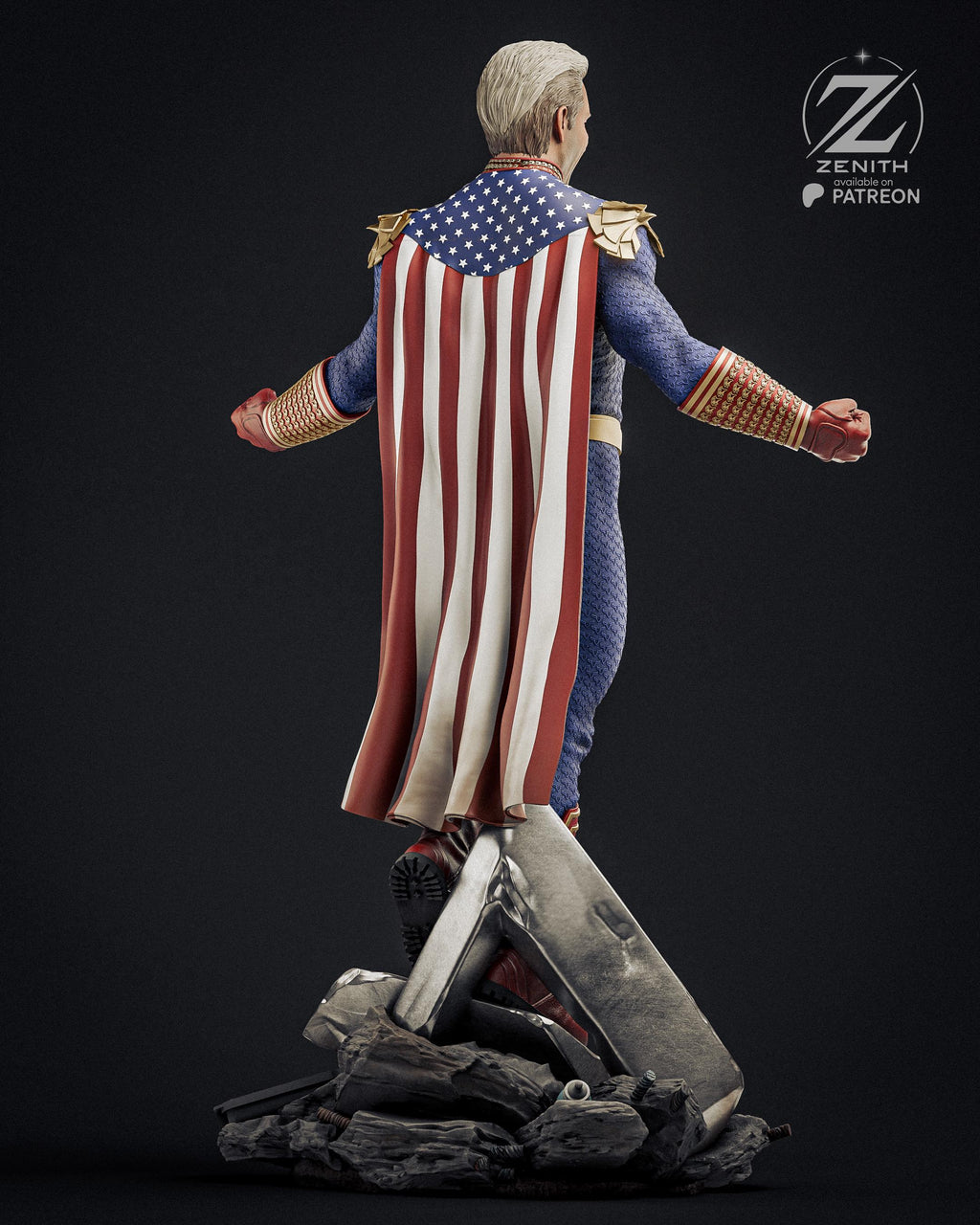 The Messiah - Corrupted Comic Superhero Tyrant Homelander Resin Figure 16K