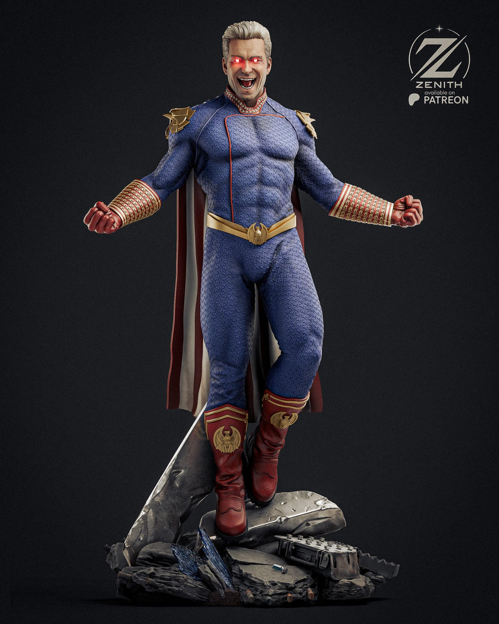 The Messiah - Corrupted Comic Superhero Tyrant Homelander Resin Figure 16K