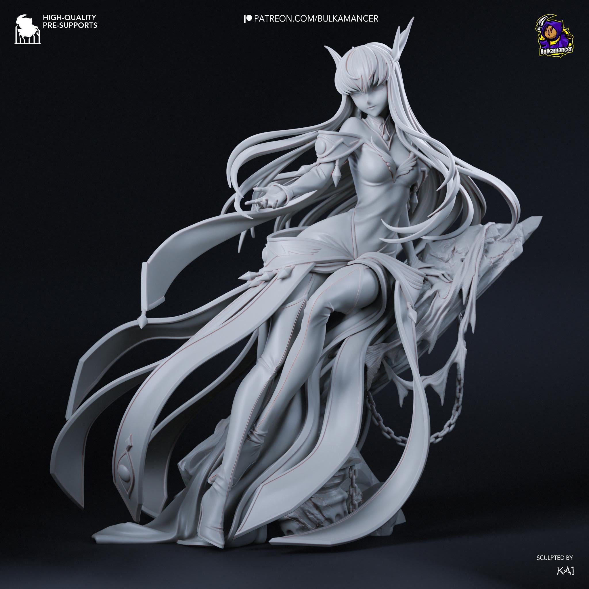 The Immortal Witch - Sci-Fi Fantasy Anime Immortal Empress C.C. Resin Figure 16K