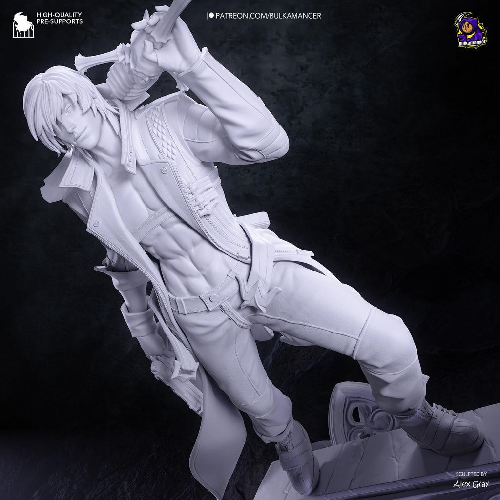 Half-Blood King Of Chaos - Devil Hunter Demon Slayer Sword Wielder Dante Resin Figure 16K