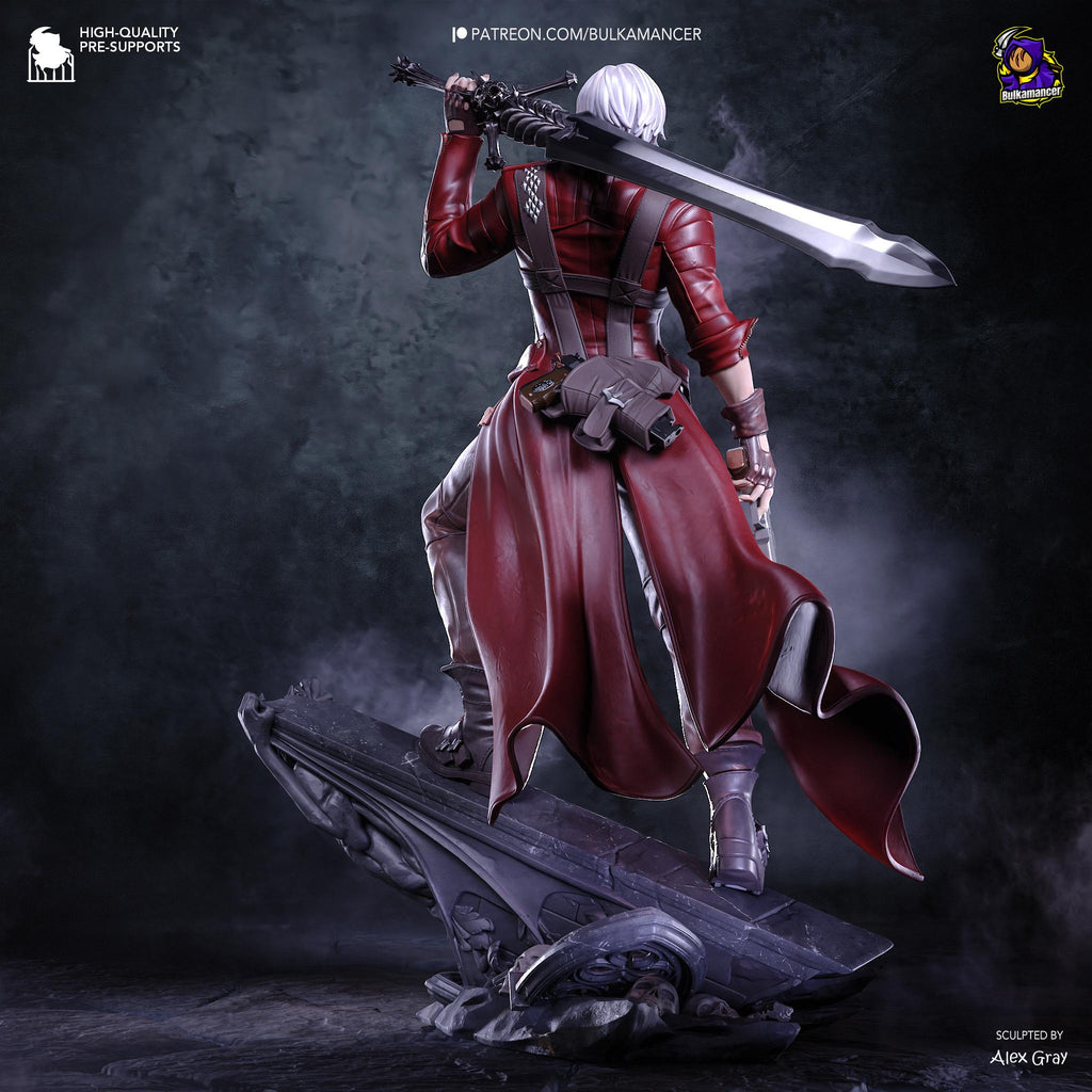 Half-Blood King Of Chaos - Devil Hunter Demon Slayer Sword Wielder Dante Resin Figure 16K