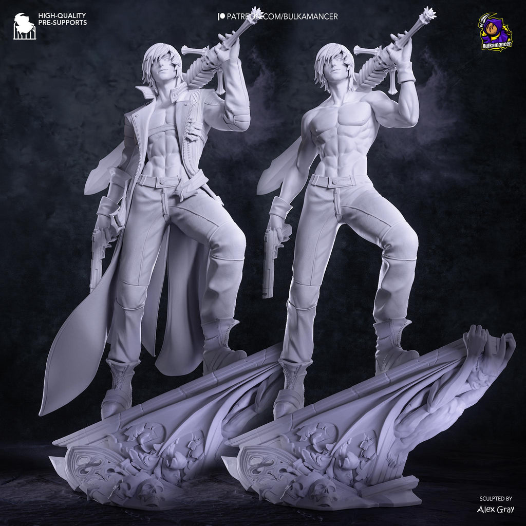 Half-Blood King Of Chaos - Devil Hunter Demon Slayer Sword Wielder Dante Resin Figure 16K