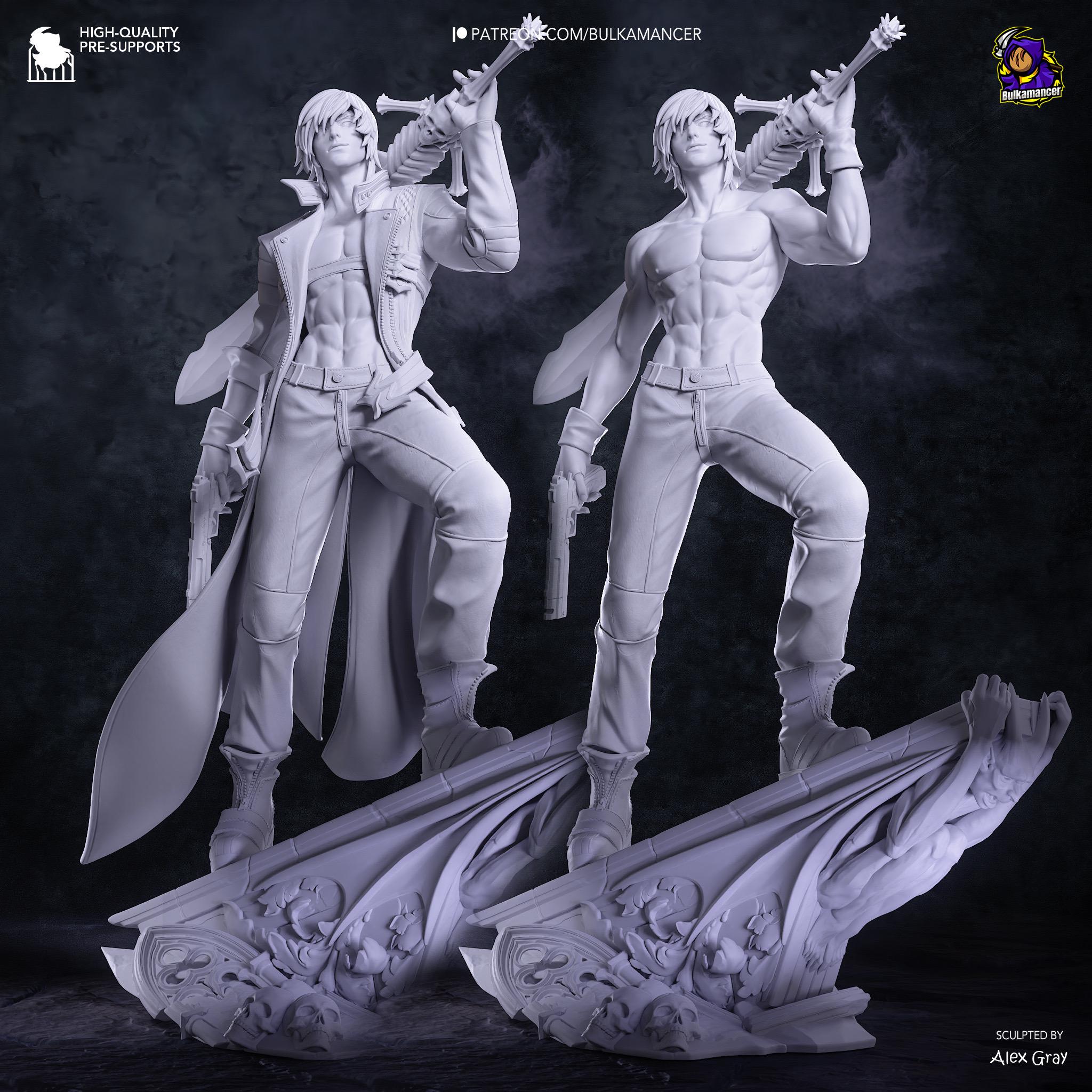 Half-Blood King Of Chaos - Devil Hunter Demon Slayer Sword Wielder Dante Resin Figure 16K