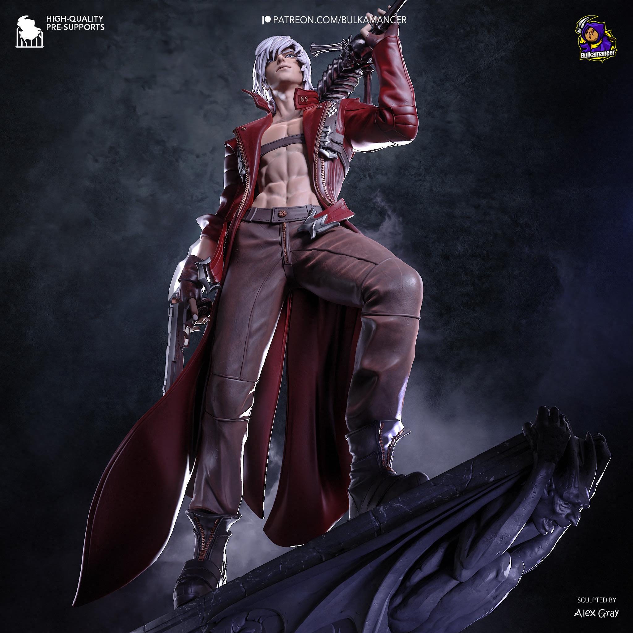Half-Blood King Of Chaos - Devil Hunter Demon Slayer Sword Wielder Dante Resin Figure 16K