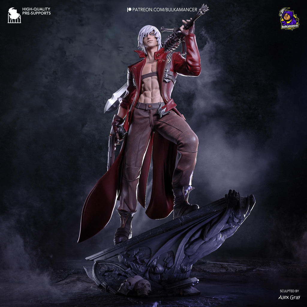 Half-Blood King Of Chaos - Devil Hunter Demon Slayer Sword Wielder Dante Resin Figure 16K