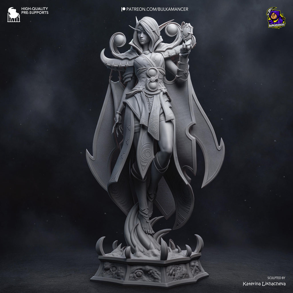 The Blackened Truth - Void Priest Shadow Magic Dark Sorcerer Xal’atath Resin Figure 16K