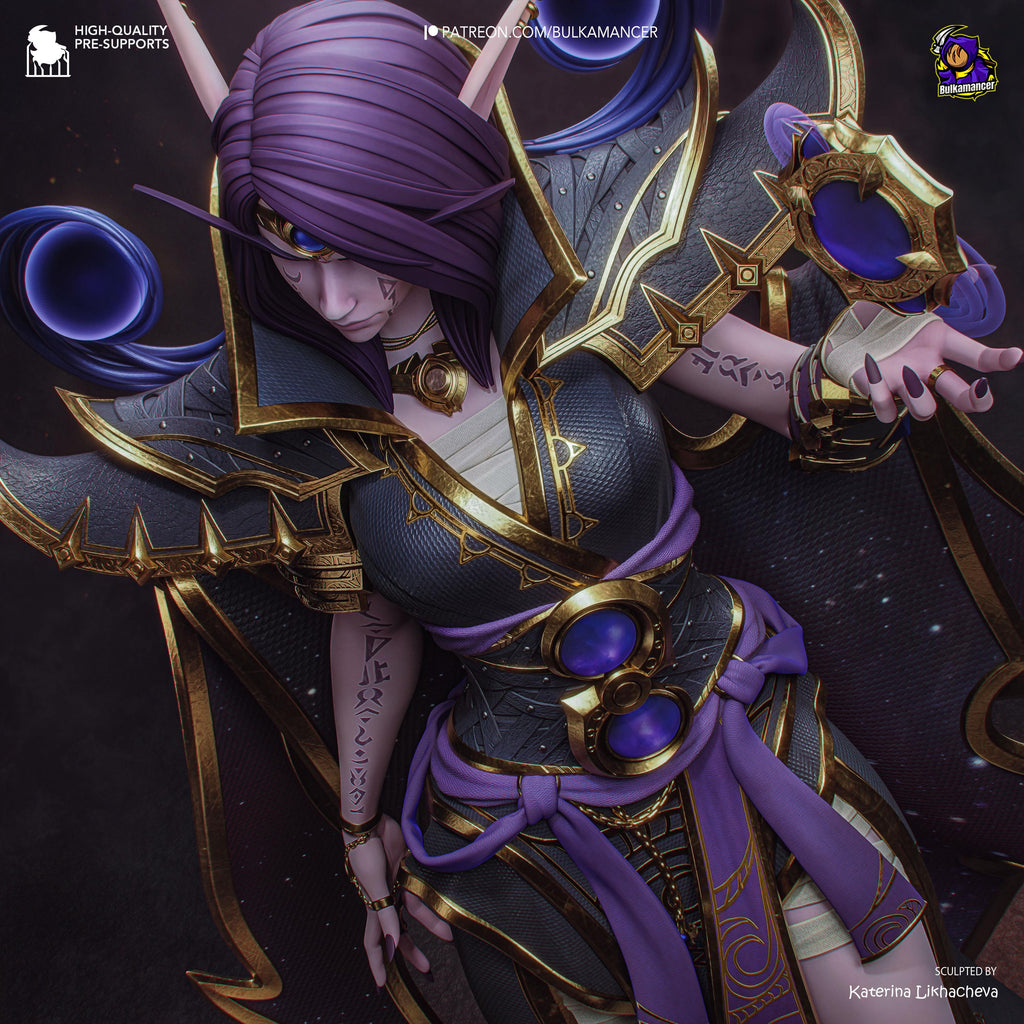 The Blackened Truth - Void Priest Shadow Magic Dark Sorcerer Xal’atath Resin Figure 16K