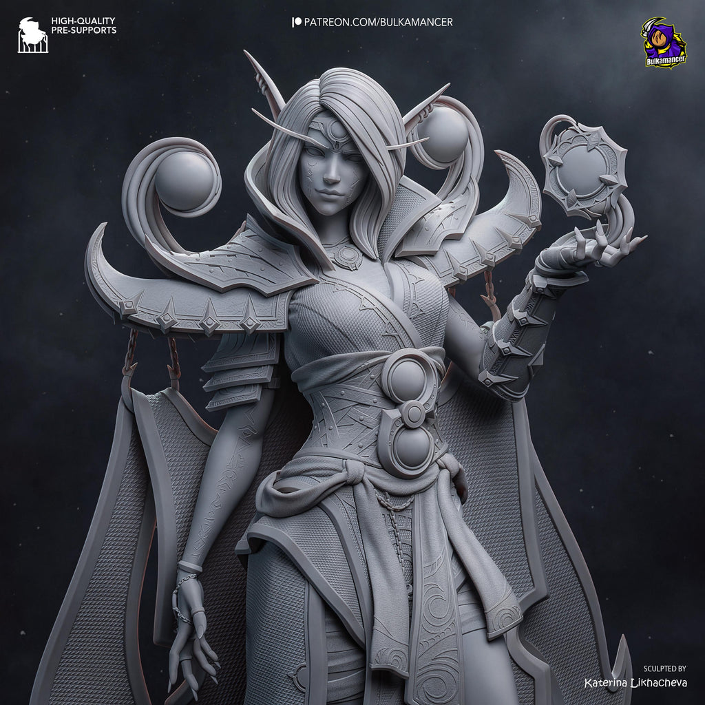 The Blackened Truth - Void Priest Shadow Magic Dark Sorcerer Xal’atath Resin Figure 16K