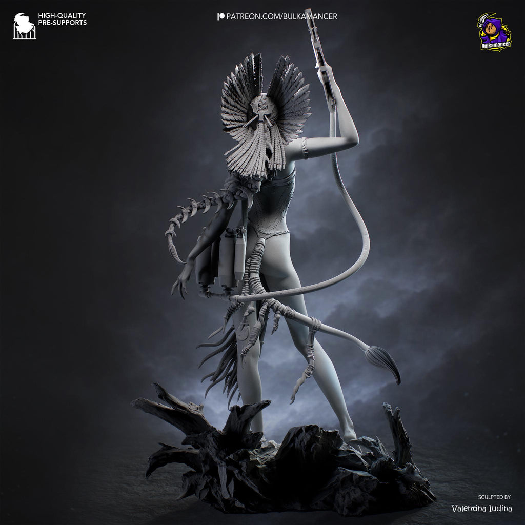 Bringer Of Blackened Skies - Sci-fi Alien Ashen Fire Villian Varang Resin Figure 16K