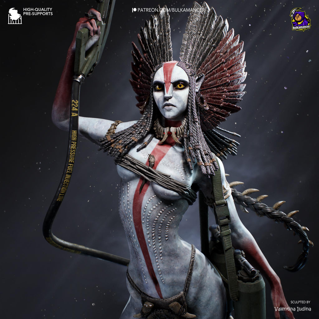 Bringer Of Blackened Skies - Sci-fi Alien Ashen Fire Villian Varang Resin Figure 16K