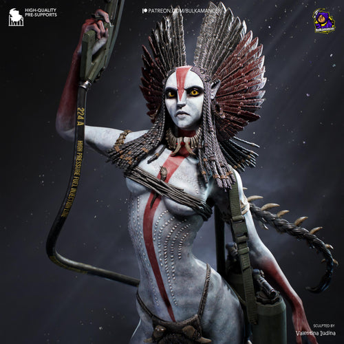 Bringer Of Blackened Skies - Sci-fi Alien Ashen Fire Villian Varang Resin Figure 16K