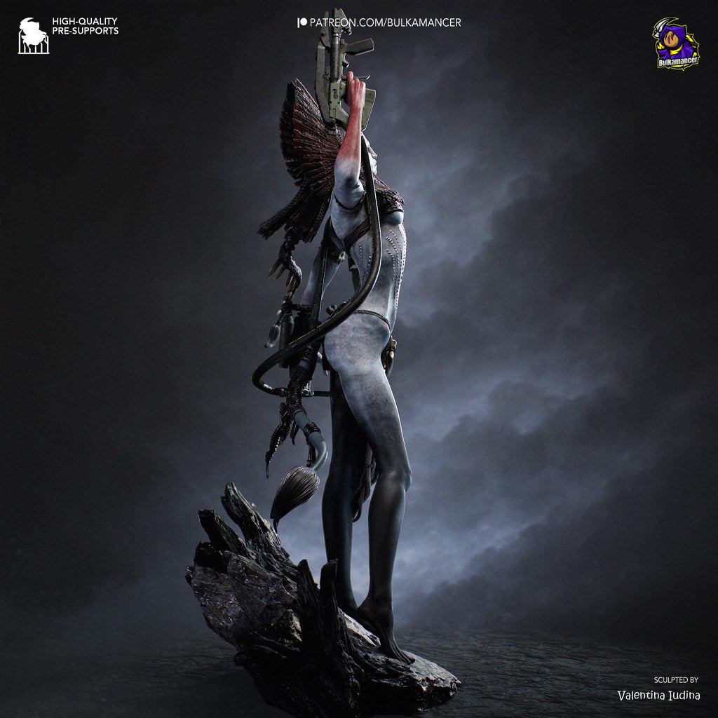 Bringer Of Blackened Skies - Sci-fi Alien Ashen Fire Villian Varang Resin Figure 16K