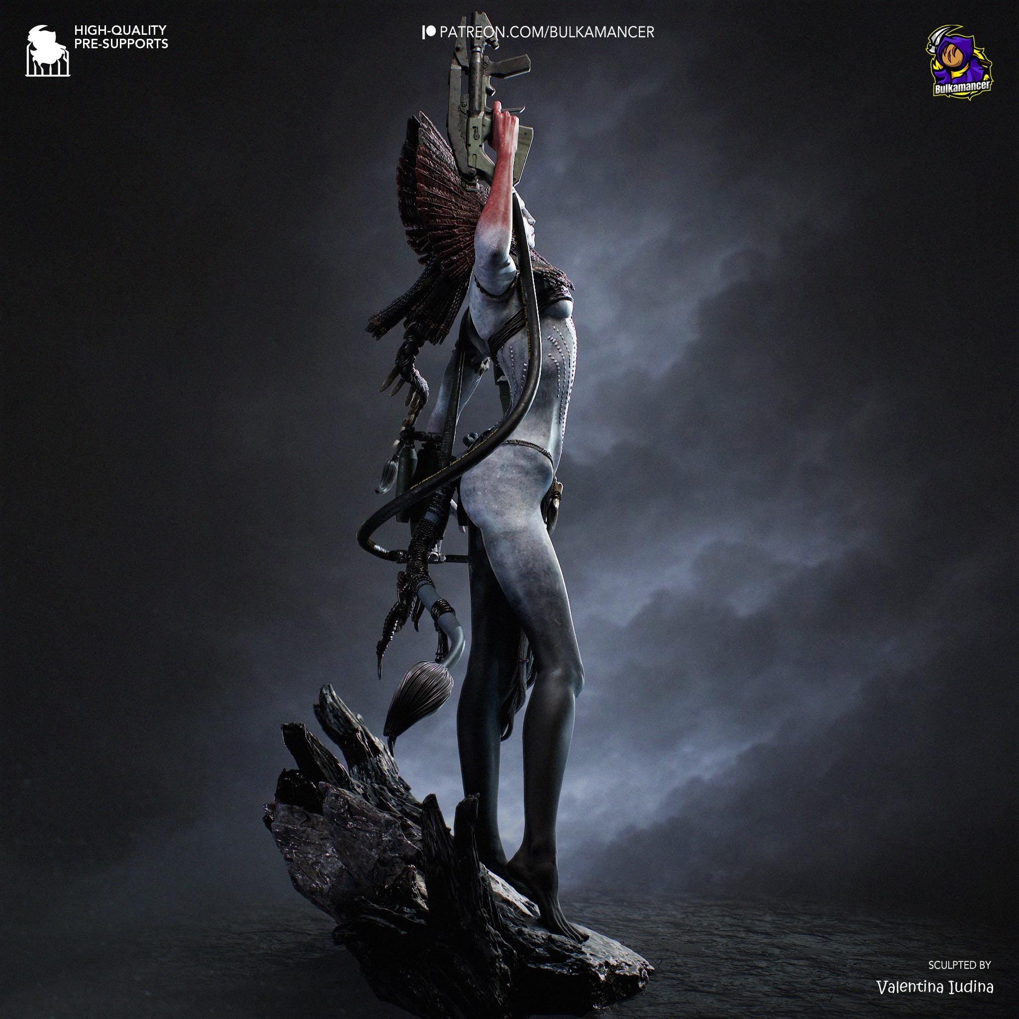 Bringer Of Blackened Skies - Sci-fi Alien Ashen Fire Villian Varang Resin Figure 16K