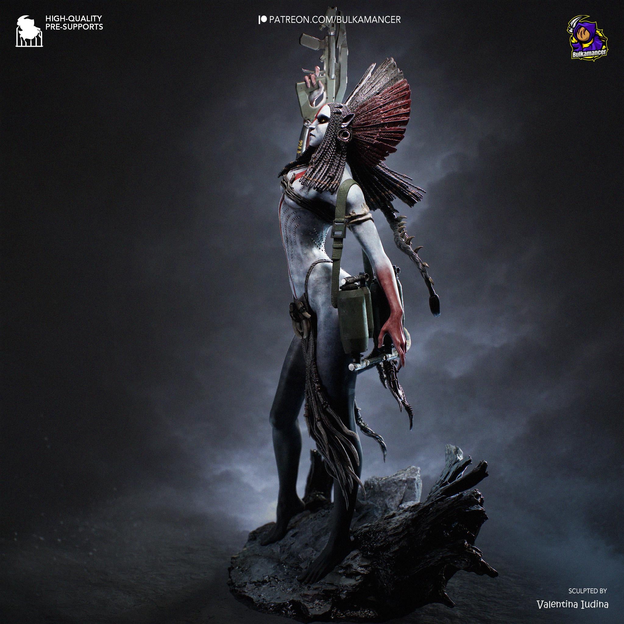 Bringer Of Blackened Skies - Sci-fi Alien Ashen Fire Villian Varang Resin Figure 16K
