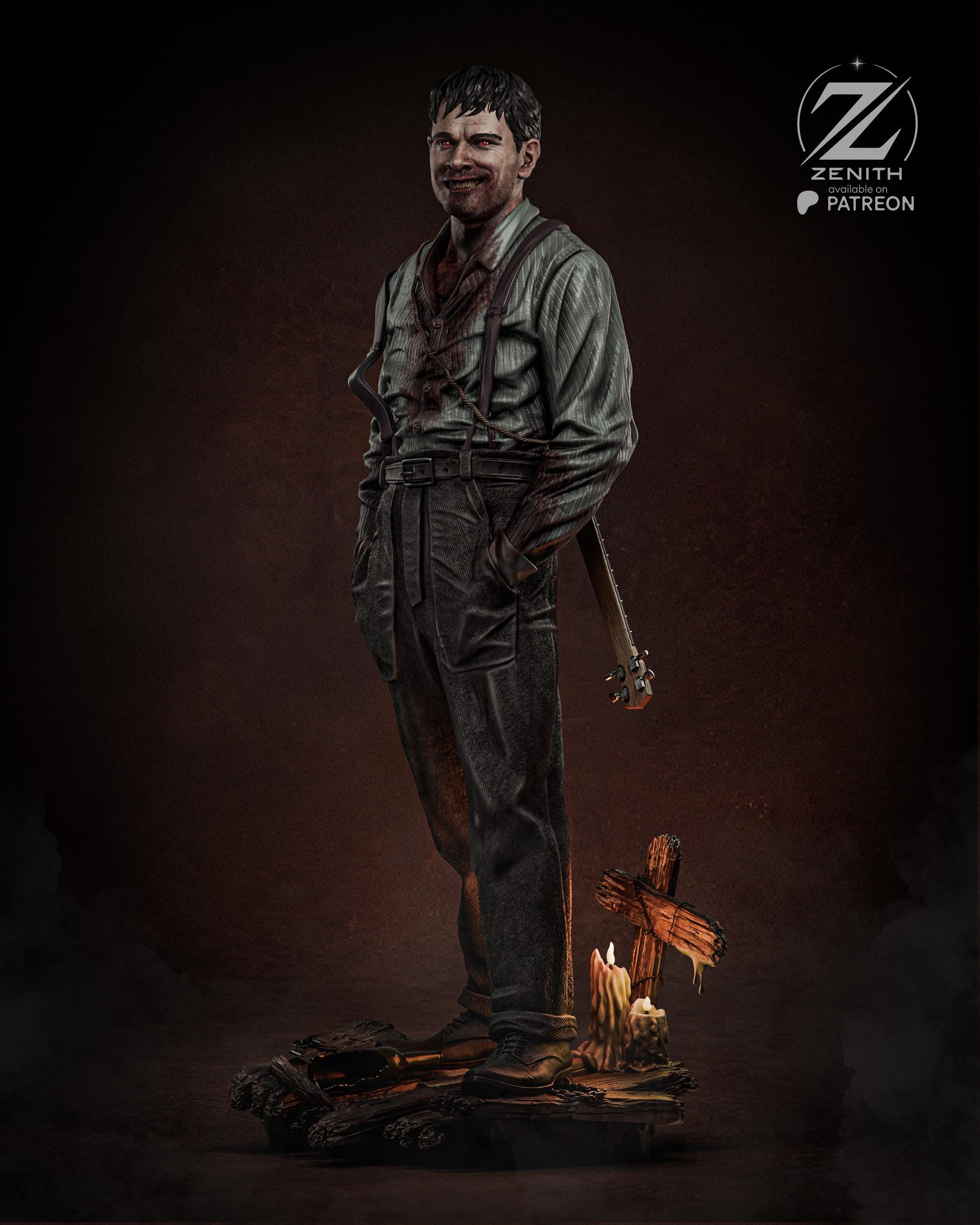 Weight Of Sin - Grimdark Fantasy Brooding Villian Cursed Remmick Resin Figure 16K