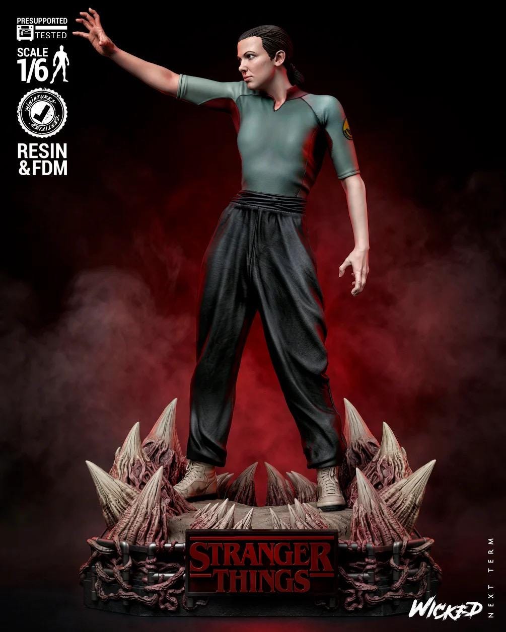Breaker Of The Gate - Telekinetic Psychic Girl 80s Horror Eleven Resin Figure 16K