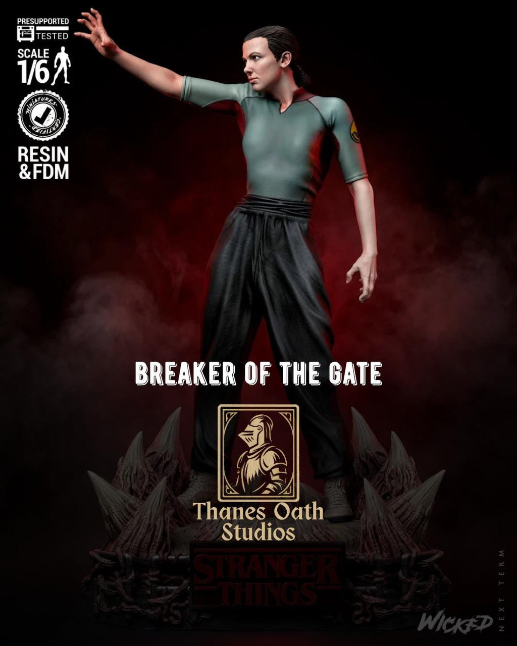 Breaker Of The Gate - Telekinetic Psychic Girl 80s Horror Eleven Resin Figure 16K