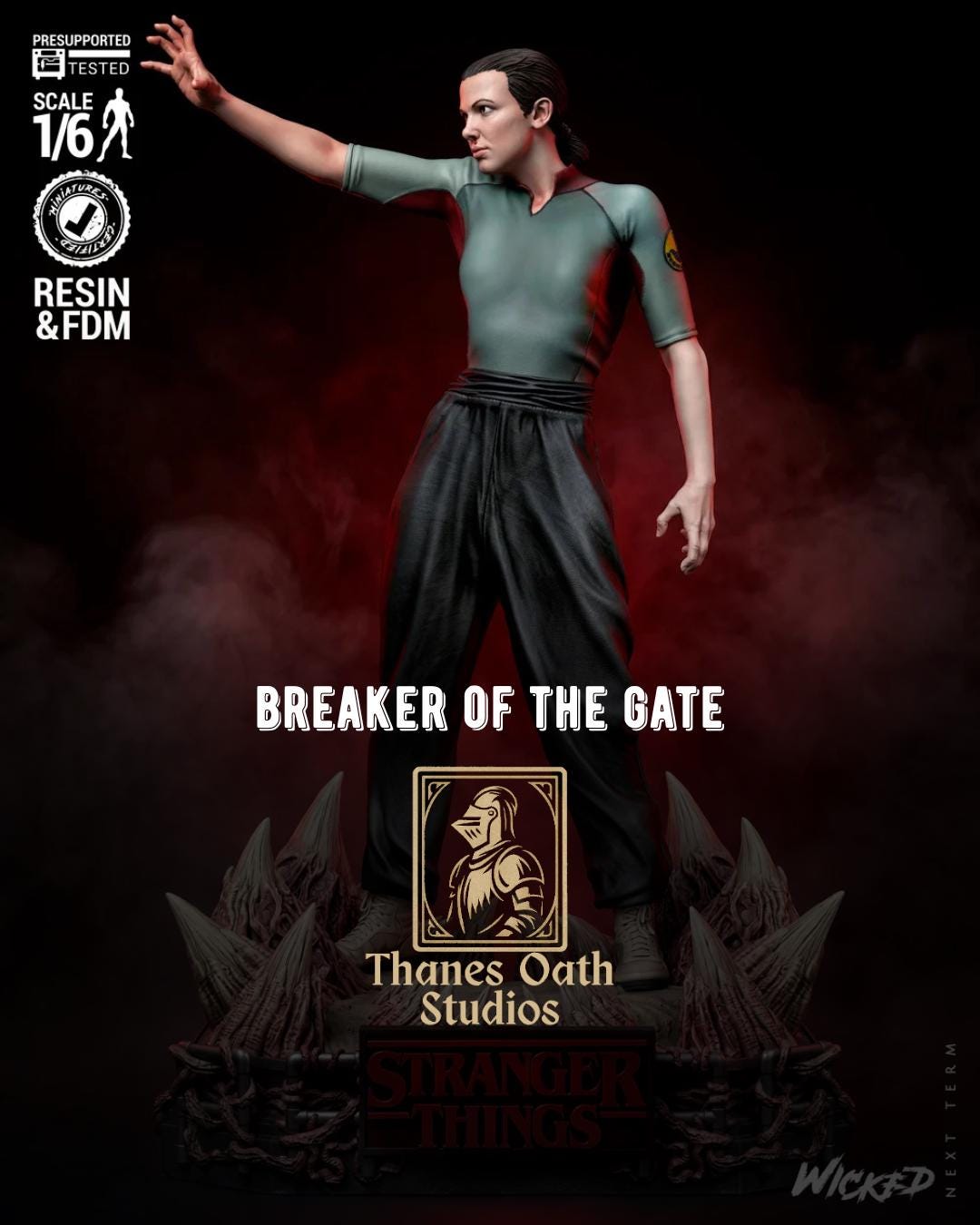 Breaker Of The Gate - Telekinetic Psychic Girl 80s Horror Eleven Resin Figure 16K