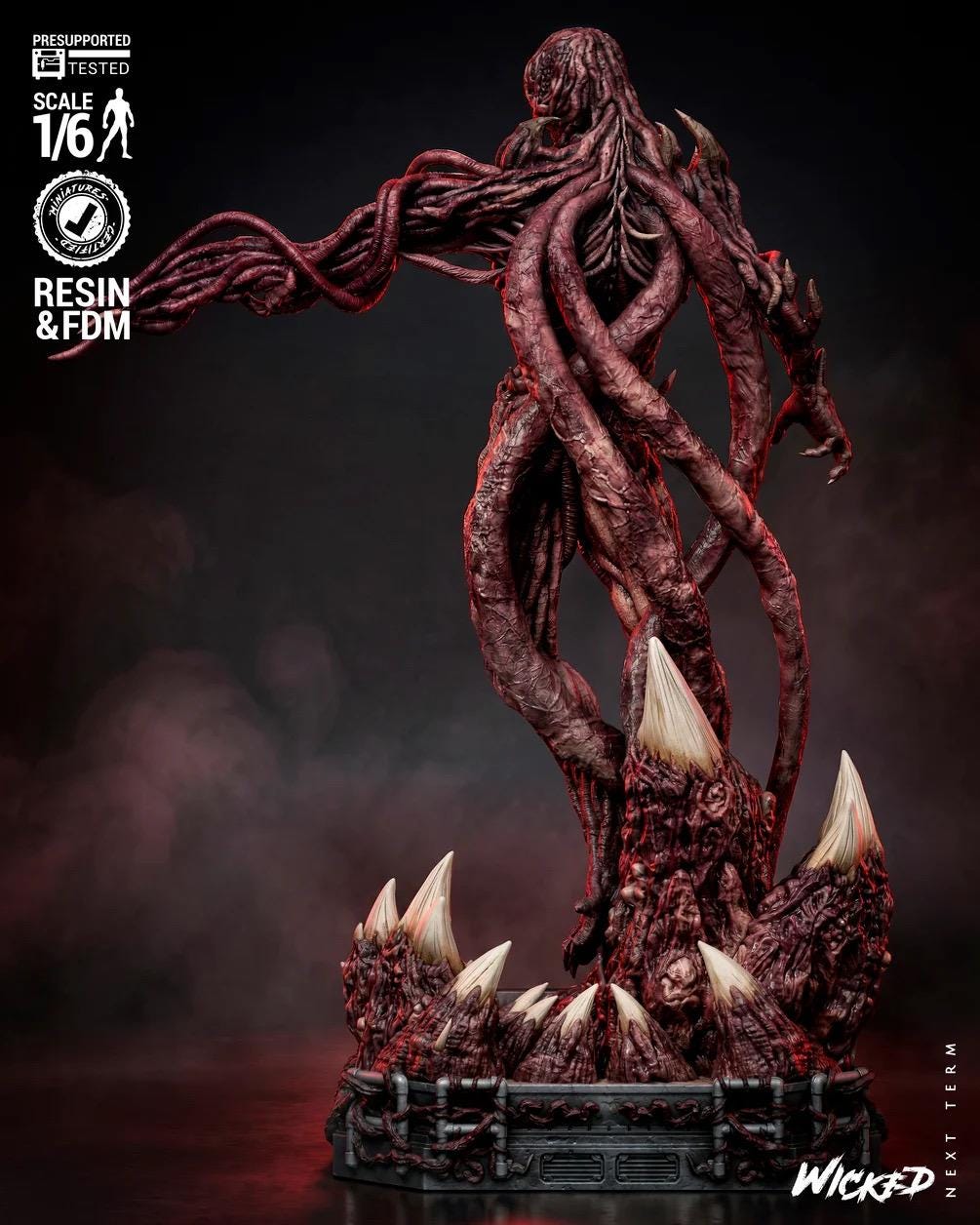 Mind Flayer’s Heir - Horror Villian 80’s Aesthetic Monster Vecna Resin Figure 16K