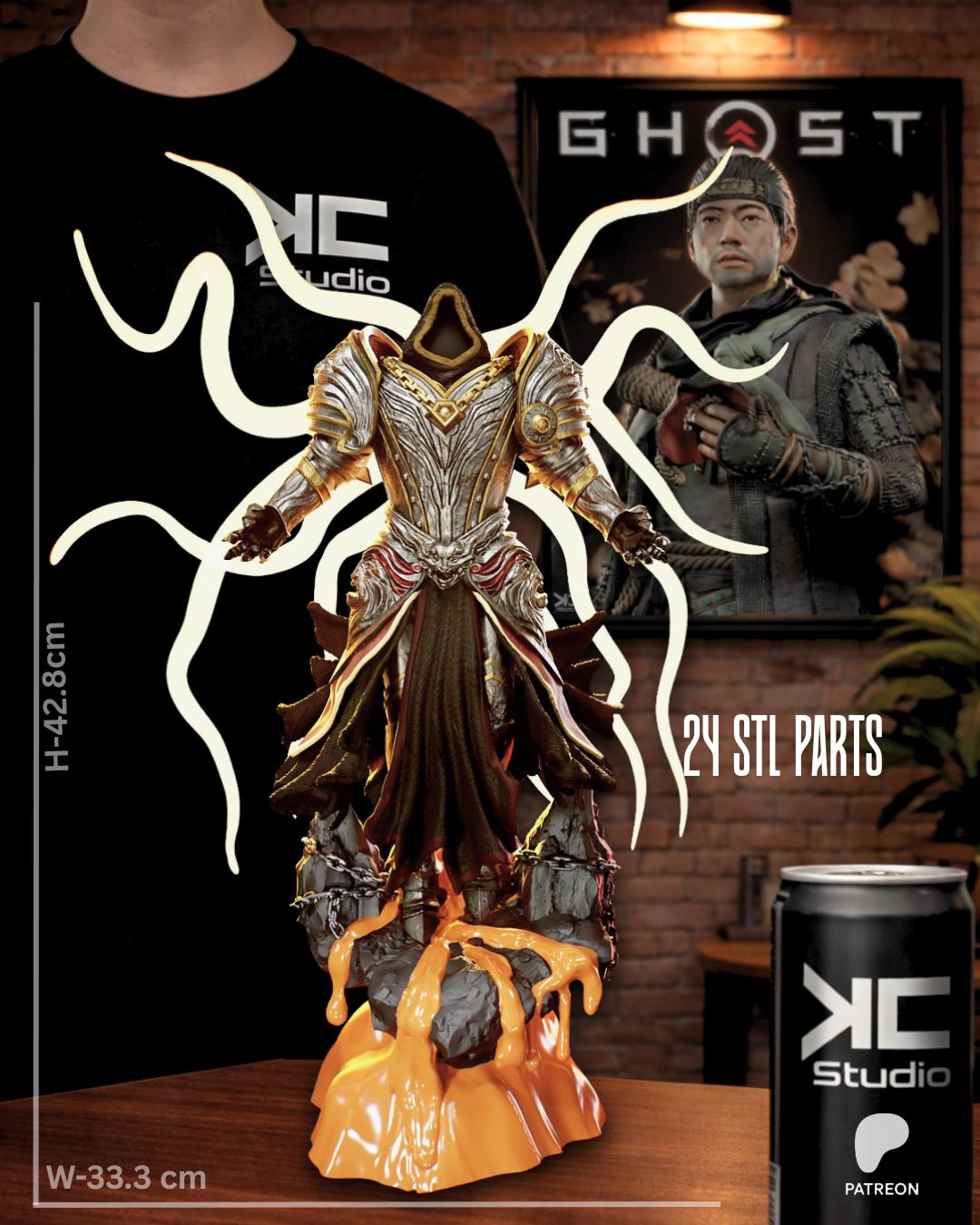 Wings Of Faith & Ruin - Angel Warrior Dark Fantasy Divine Gothic Armour Resin Figure 16K