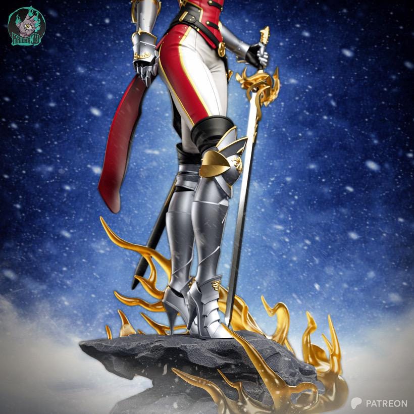 The Scent Of Mana - Female Anime Knight Elegent Warrior Cha Hae-In Resin Figure 16K