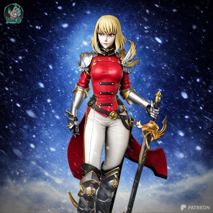 The Scent Of Mana - Female Anime Knight Elegent Warrior Cha Hae-In Resin Figure 16K