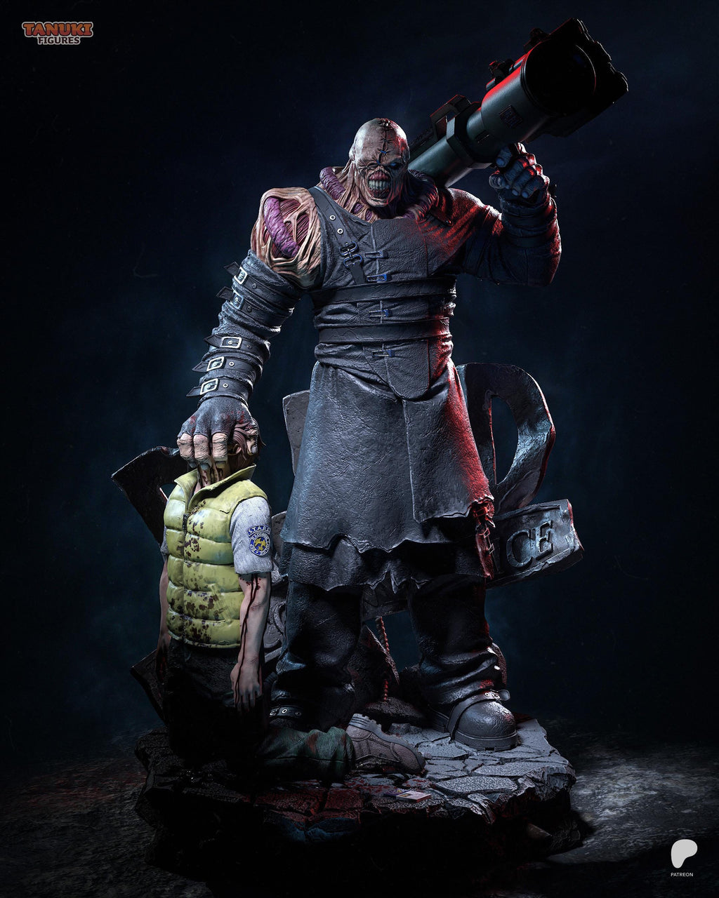 The Final Experiment - Relentless Pursuer Bio Weapon Mutant Horror Villian Nemesis Resin Figure 16K