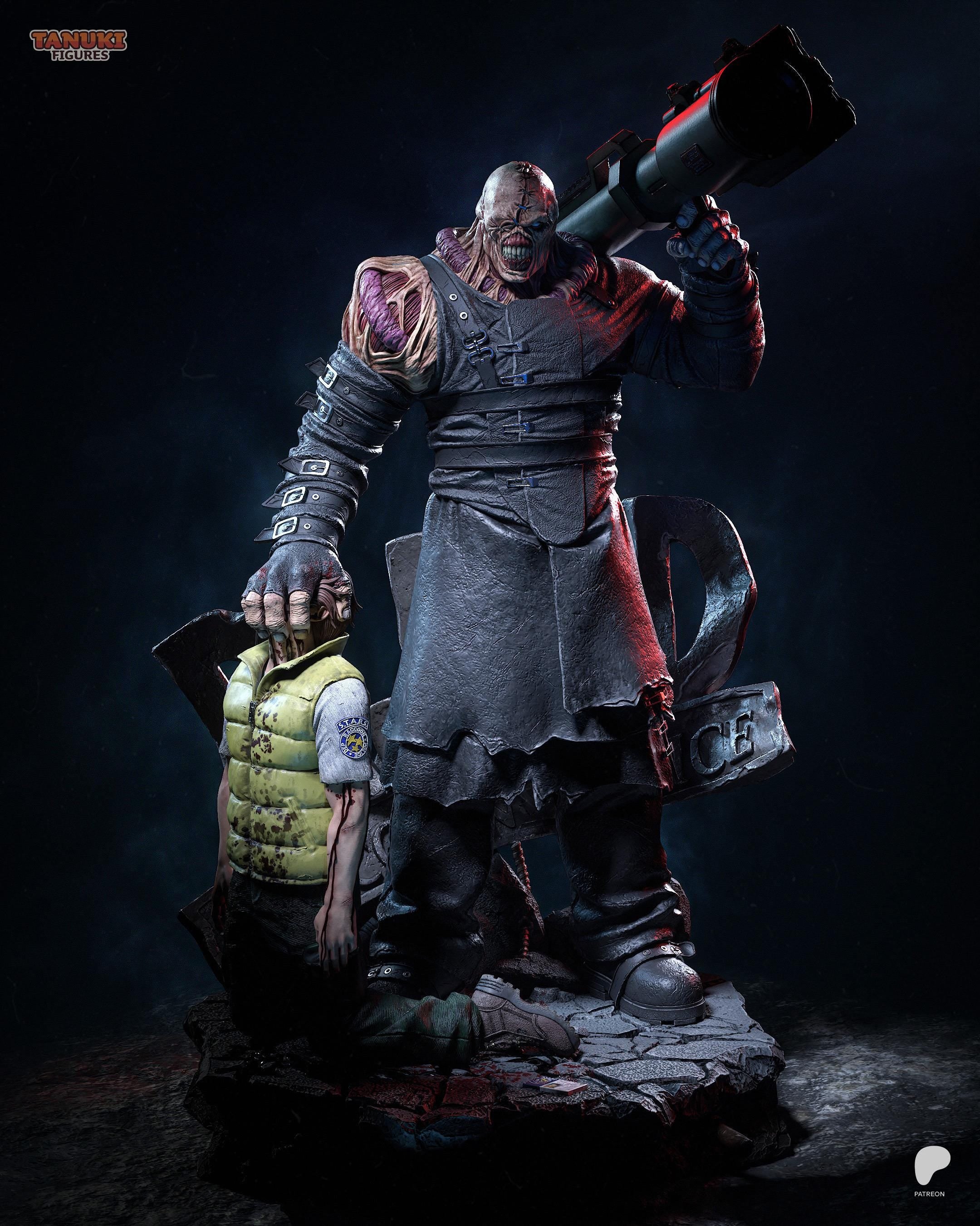 The Final Experiment - Relentless Pursuer Bio Weapon Mutant Horror Villian Nemesis Resin Figure 16K