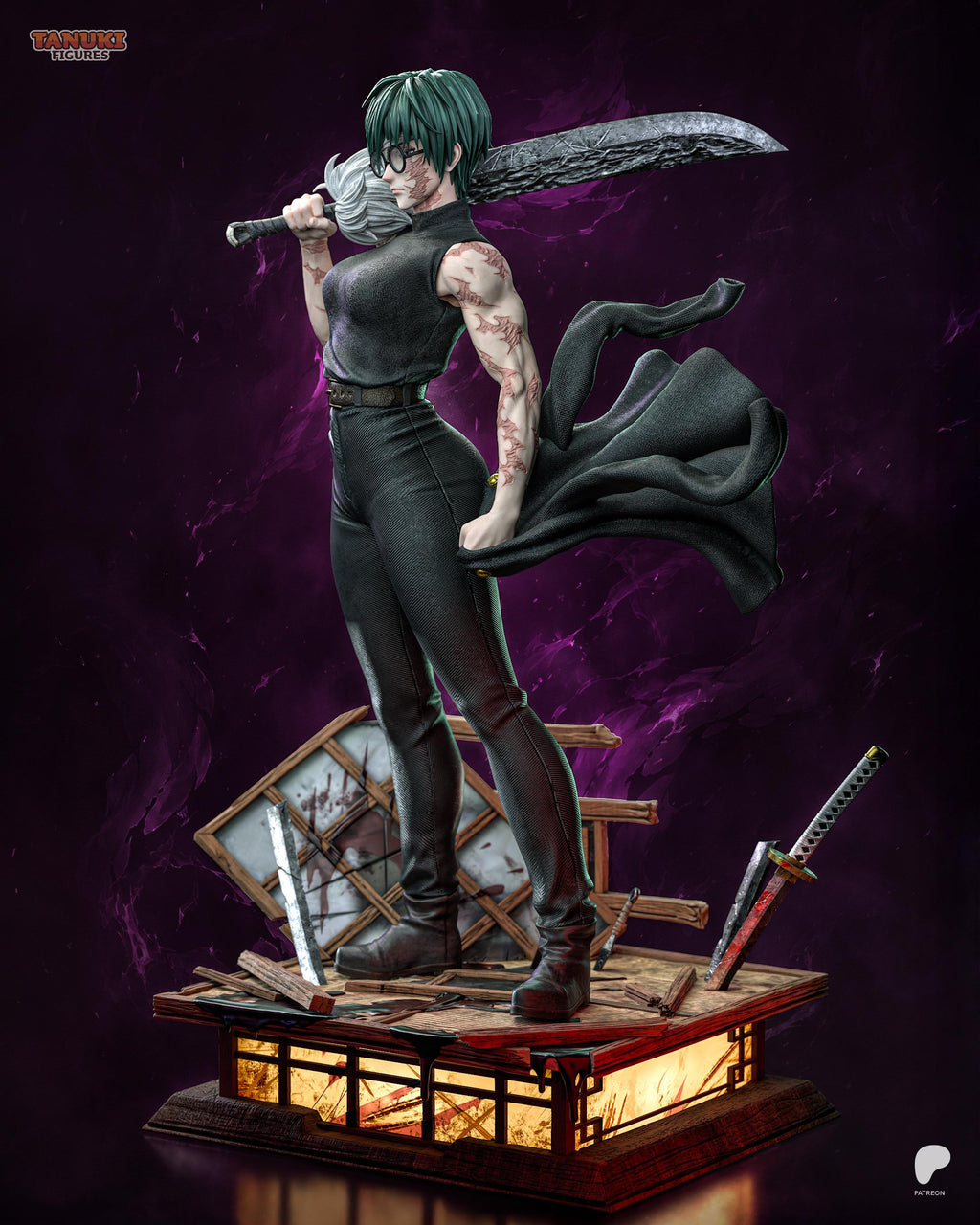 The Clanbreaker - Weapon Master Cursed Anime Warrior Maki Zenin Resin Figure 16K