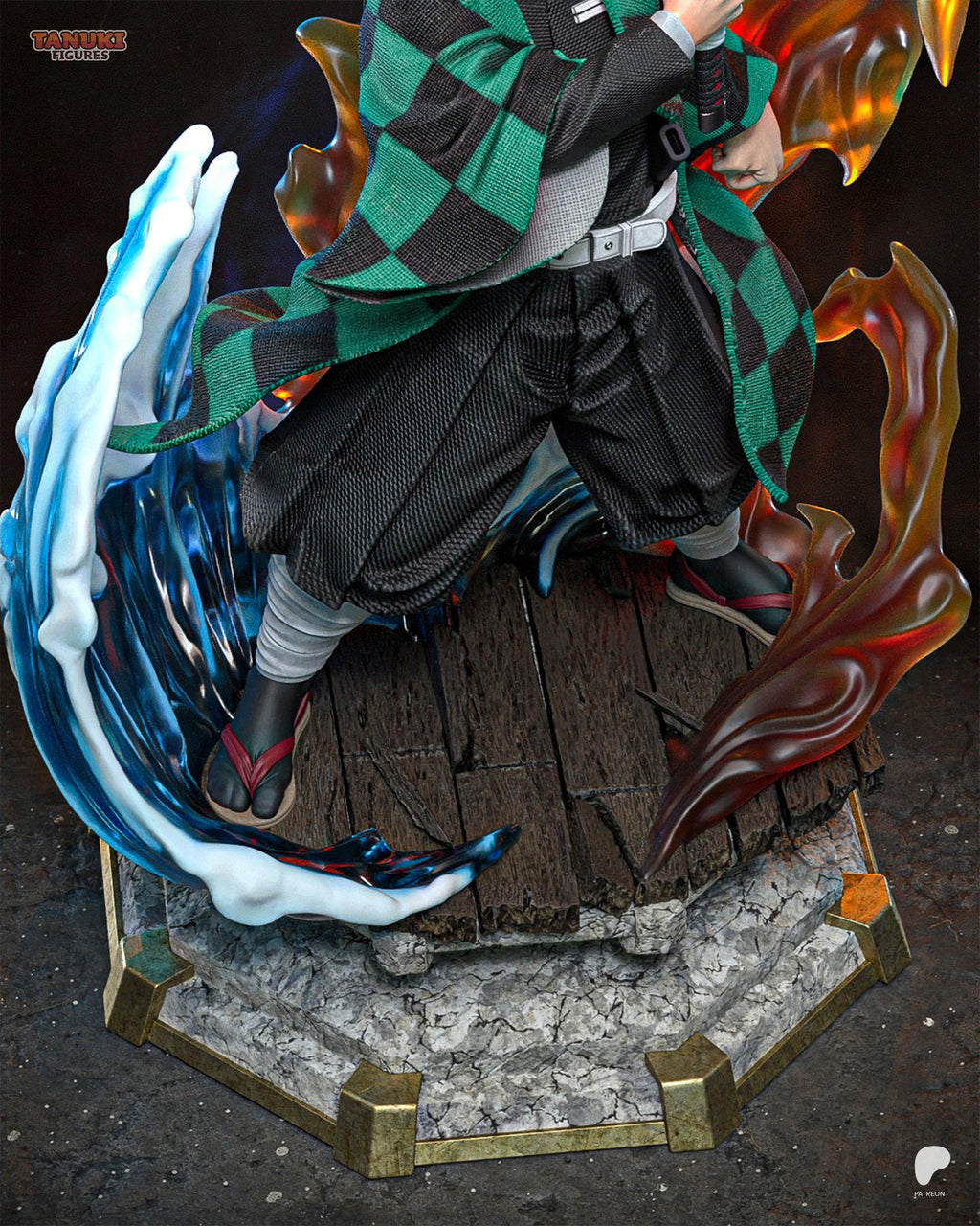 Breath Of The Water’s Resolve - Demon Killer Water Breathing Anime Swordsman Tanjiro Kamado Resin Figure 16K