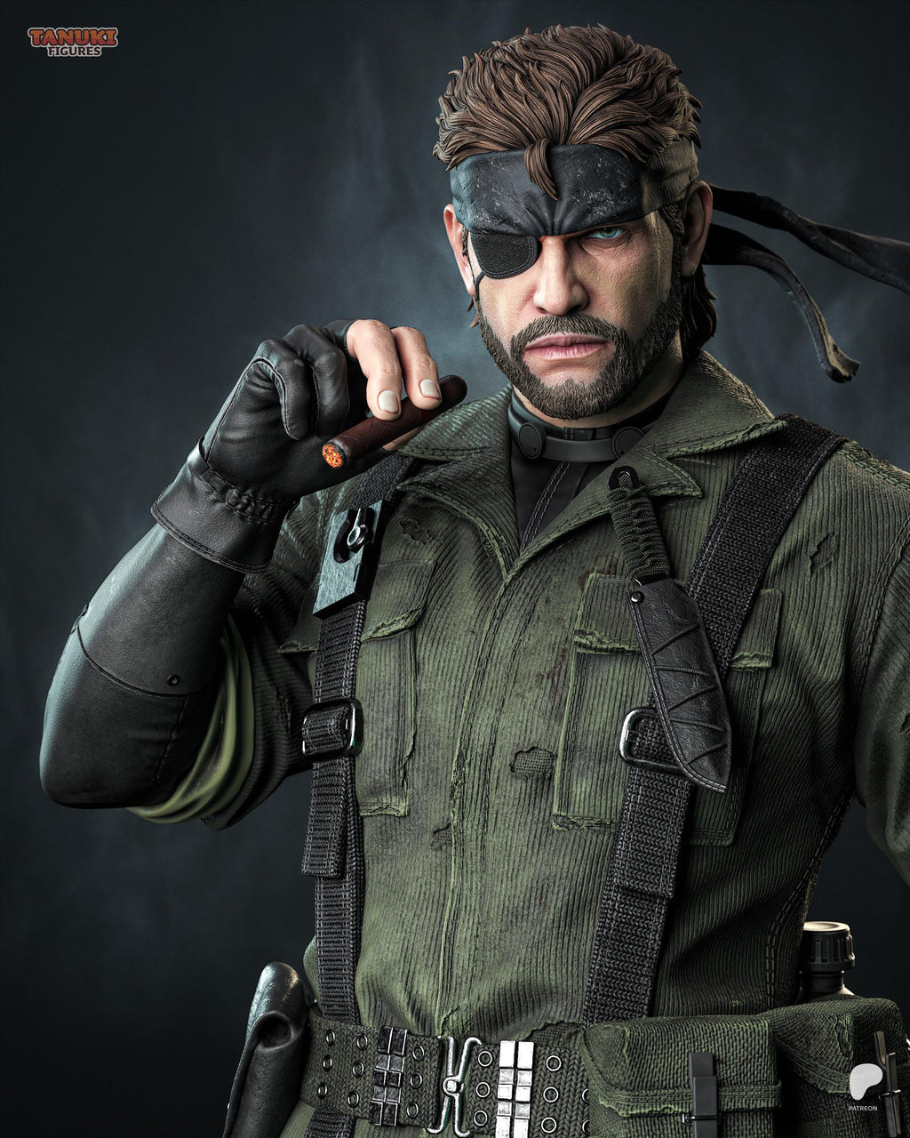 The Legendary Soldier - Stealth Operative Military Legend Big Boss Resin Figure 16K