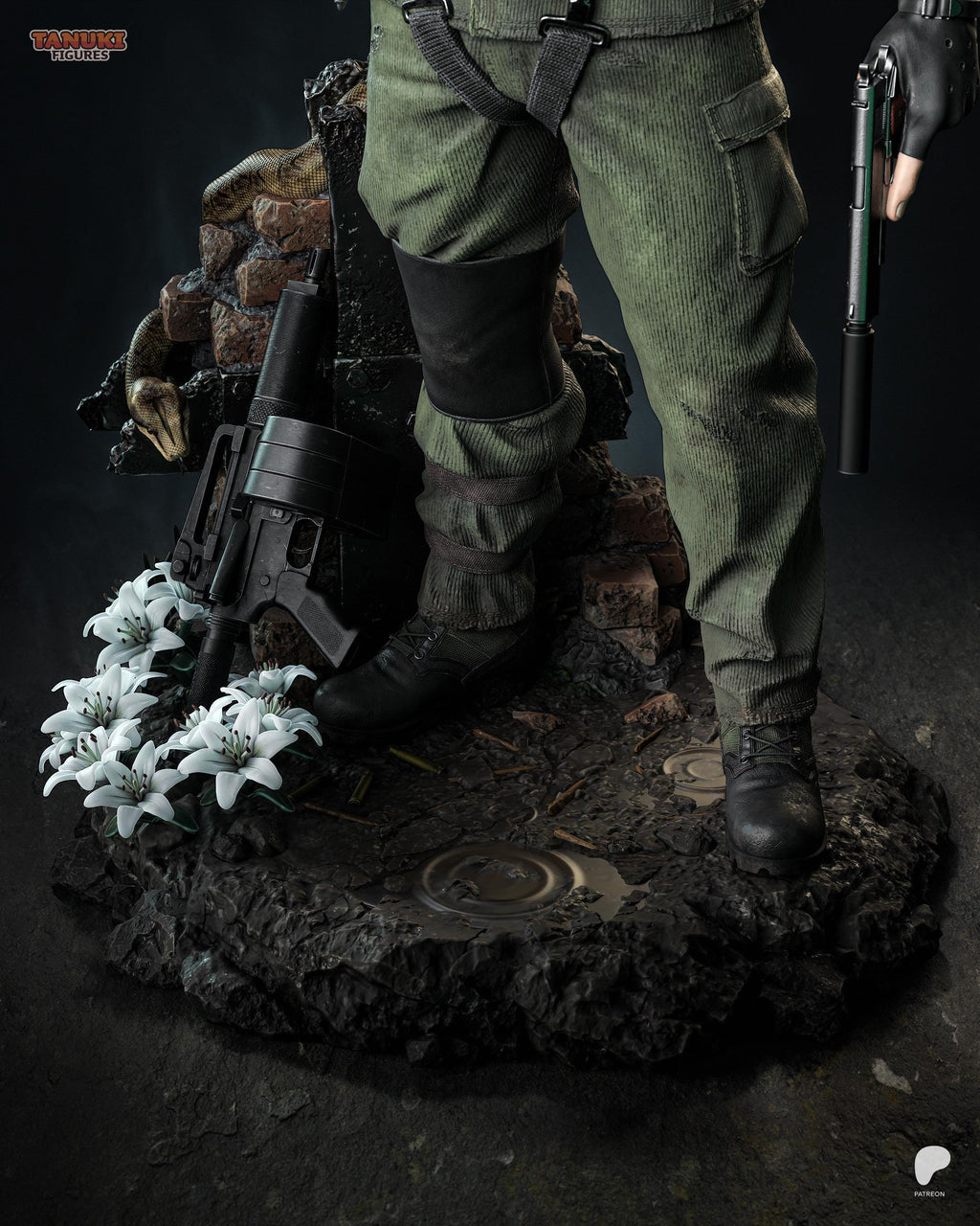 The Legendary Soldier - Stealth Operative Military Legend Big Boss Resin Figure 16K