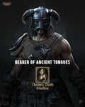 Bearer Of Ancient Tongues - Dragonborn Nord Warrior Explorer Medieavl Fantasy Dovahkiin Resin Figure 16K